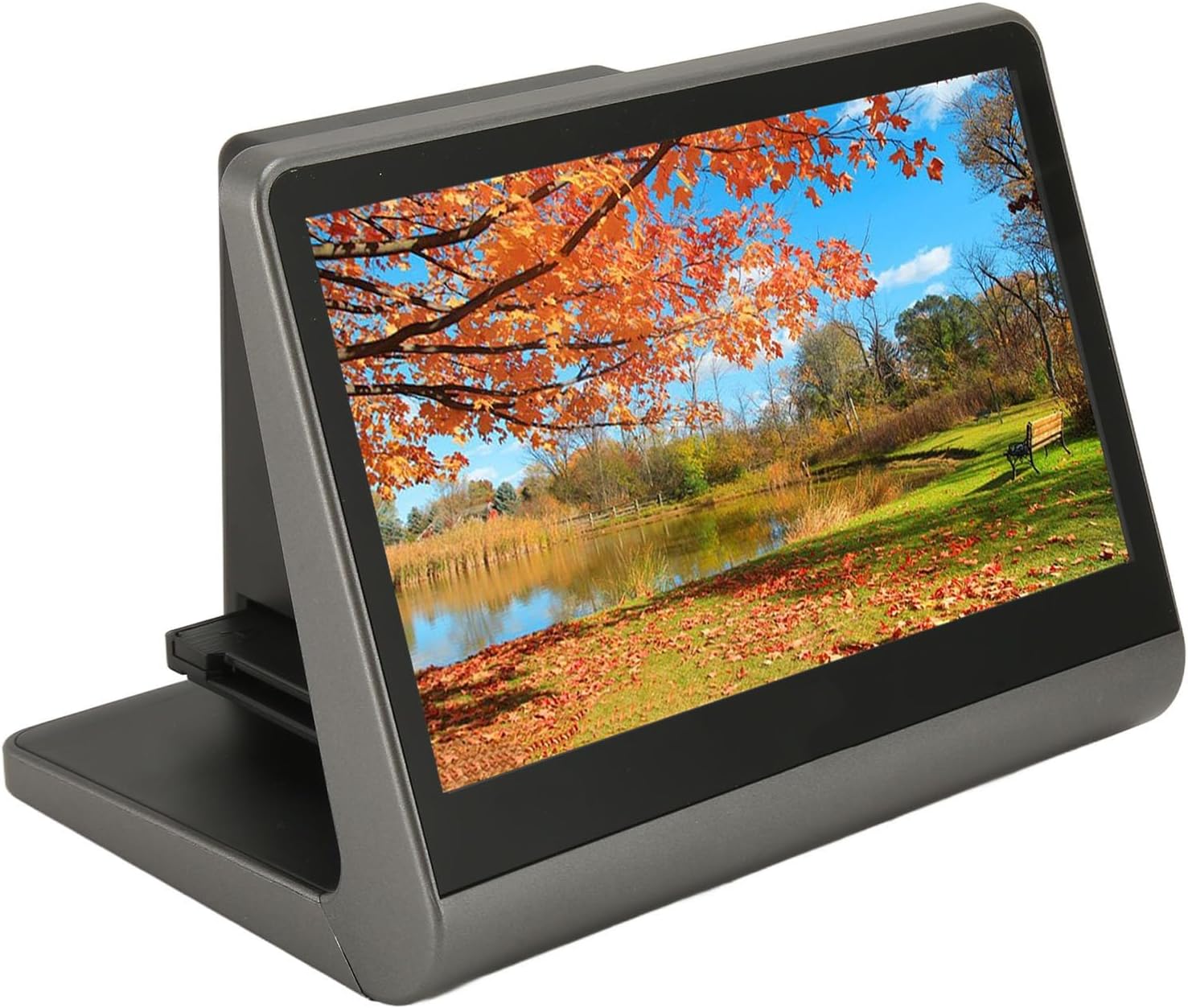 SUNGOOYUE 48MP Film Slide Scanner, 7in LED Screen Digital Film Scanner Convert 35mm 126 110 Super8 Slides to JPEG, with Rapid Feed Tray 16GB Memory, for OS (US Plug)
