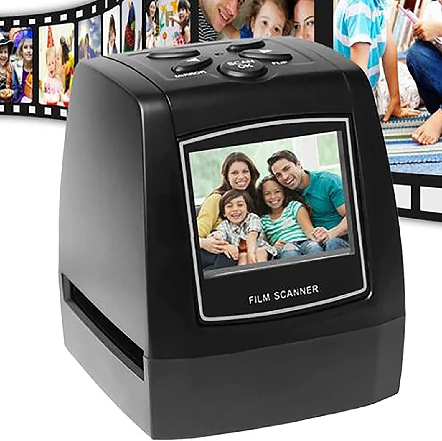 Negatives Scanner,Film Slide Scanner,Convert 135 Film/35mm Slide to JPG Digital Photos,Support USB Output,Works with Different Types