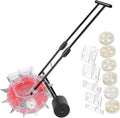 Manual Seeder Planter Precision Control Multi-Functional Hand-Push Fertilizing Applicator for Efficient Gardening and Sowing for Areas and Easy Monitoring
