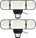150W Motion Sensor Lights Outdoor for Outside, 15000LM LED Flood Lights Outdoor wired Dusk to Dawn, Exterior Security Floodlight Fixture Waterproof IP65, Outdoor Lighting for House, Garage 2 Pack