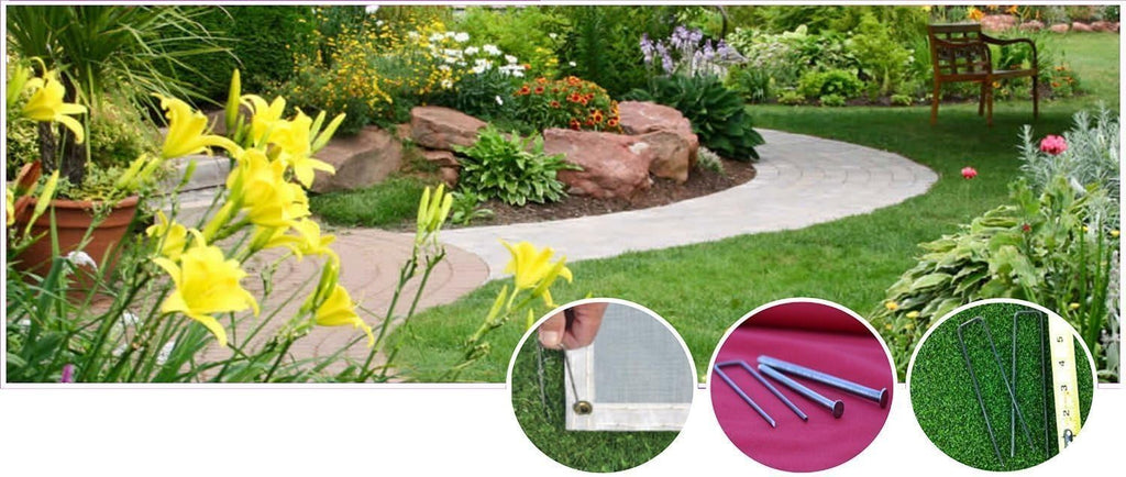 Ashman Galvanized Garden Stakes Landscape Staples: 500 Pack 12 Inch Sod and Fence Stake - Sturdy Rust Resistant Gardening Supplies for Anchoring Landscaping, Weed Barrier Fabric, Ground Cover