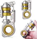 SiniaN Fidget Toy for Adults, SiniaN Fidget Slider EDC Fidget Toys, ADHD Tools Executive Desk Toy for Keep Focus & Anxiety Relief, Cool Gadgets for Men & EDC Collectors (SS+PEI)