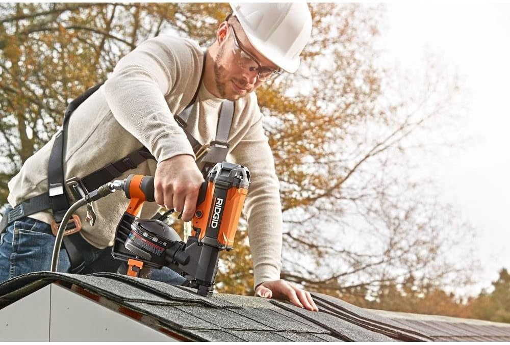 Pneumatic 15 DEG. 1-3/4 in. Coil Roofing Nailer