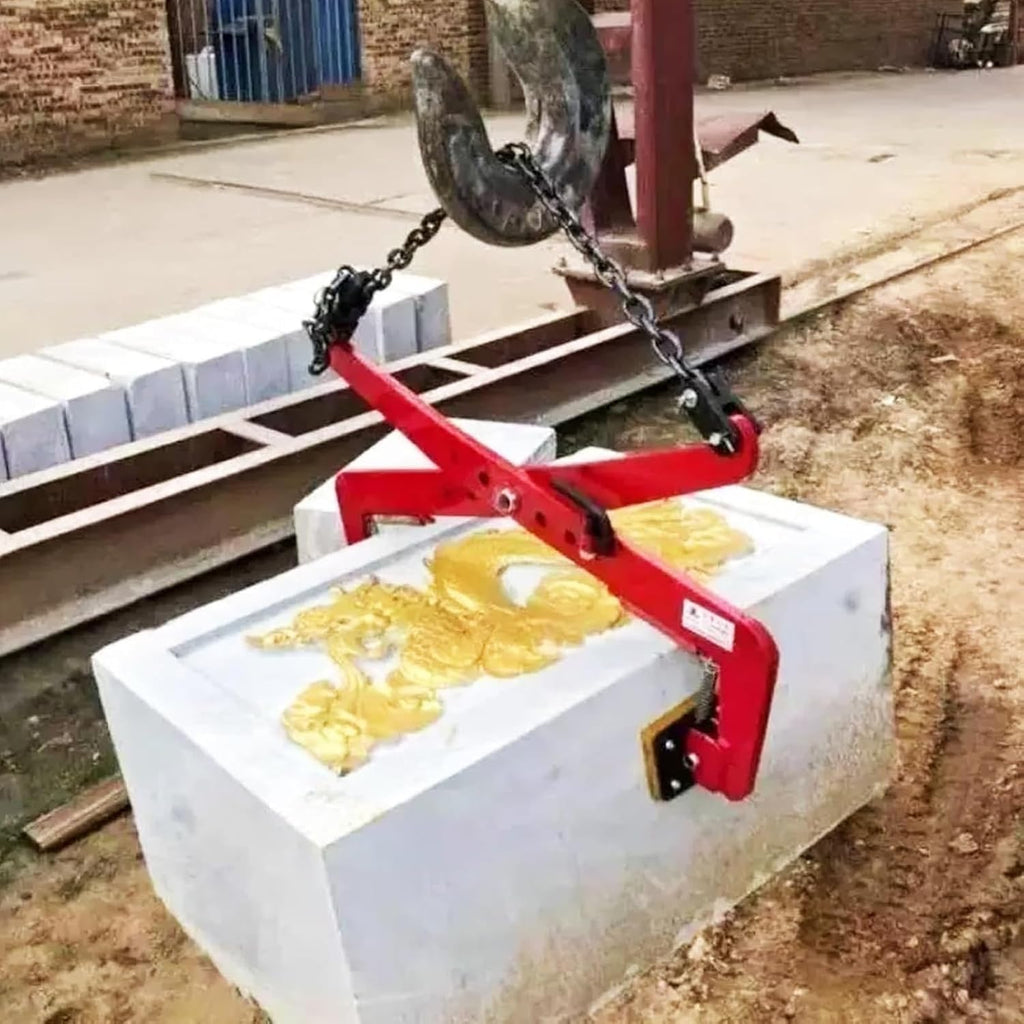 Granite Slab Lifting Clamp Pliers, 30/40/50/60/70/80/90cm Adjustable Jaw Opening Stone Lifting Tool, Roadside Curb Clamp for Handling Concrete Block, Aluminum Plate, Metal Sheet(30-51cm(11.8-20in))