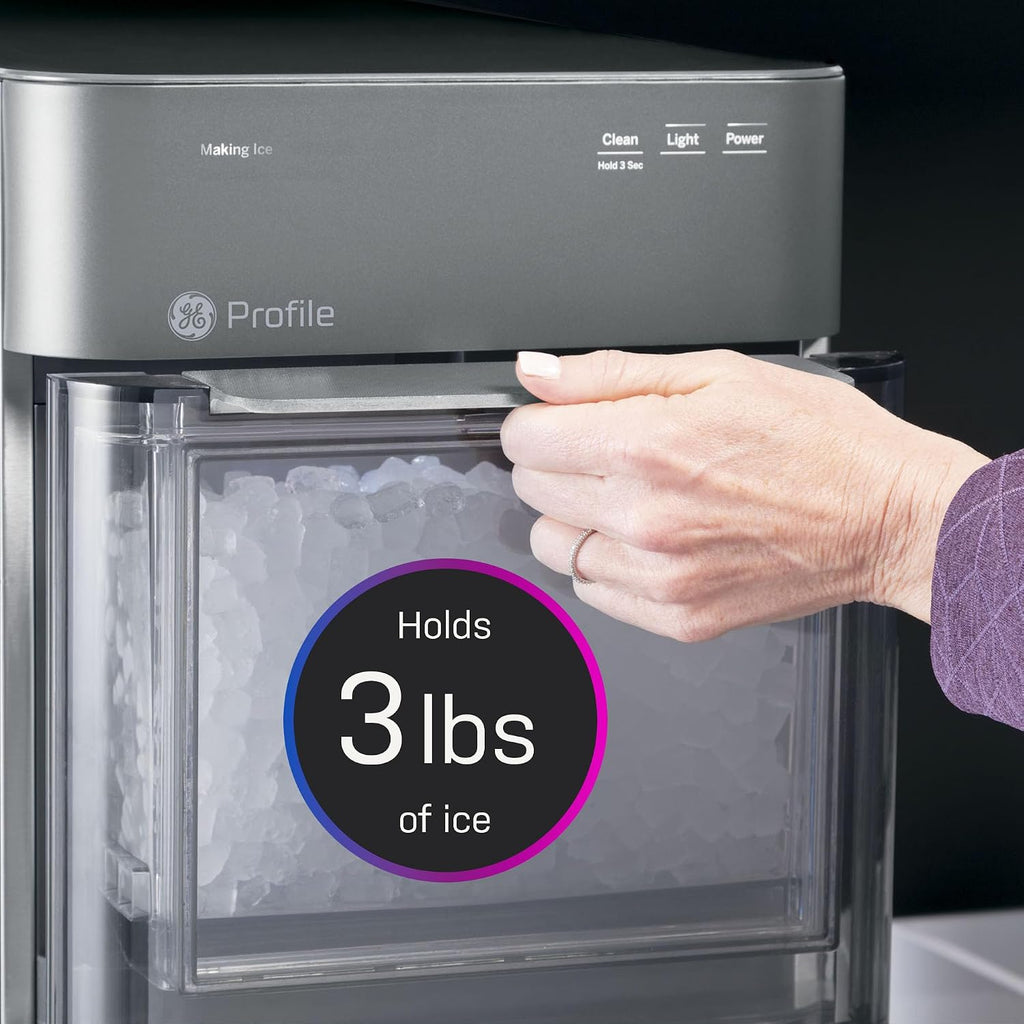 Profile Opal 2.0 | Countertop Nugget Ice Maker | Ice Machine with WiFi Connectivity | Smart Home Kitchen Essentials | Stainless Steel