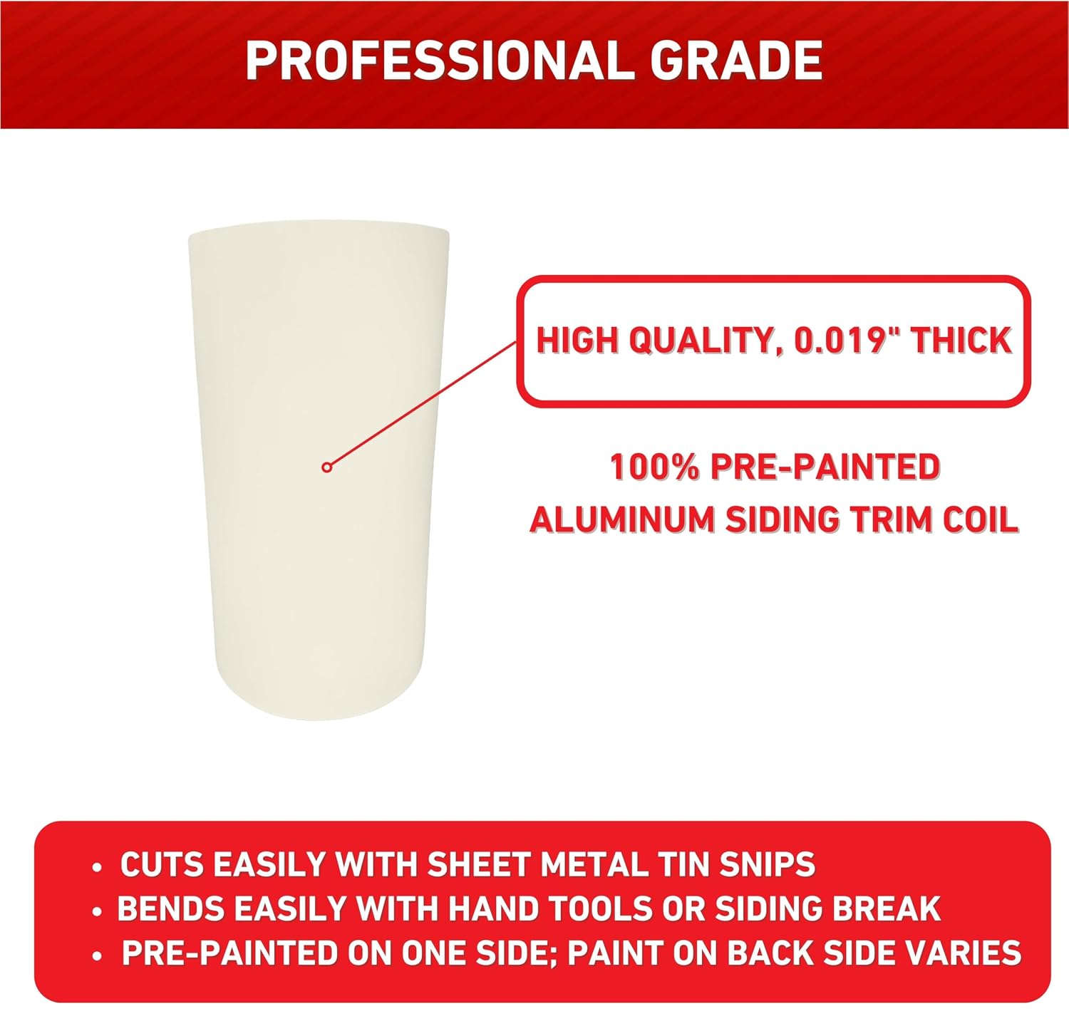 Eagle 1 Aluminum/Vinyl Siding Coil (Multiple Sizes) Each Roll Includes Free 1.25' Matching Stainless Steel Trim Nails - Fascia Cover- Aluminum Flashing Roll (8' x 50 FT, Musket Brown Woodgrain)