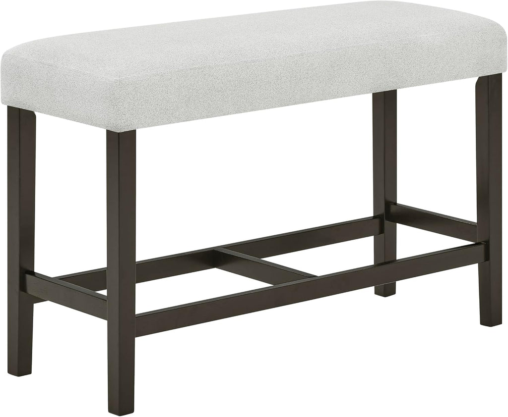 New Classic Furniture Carissa 6-Piece Wood Rectangle Counter Set in Stone