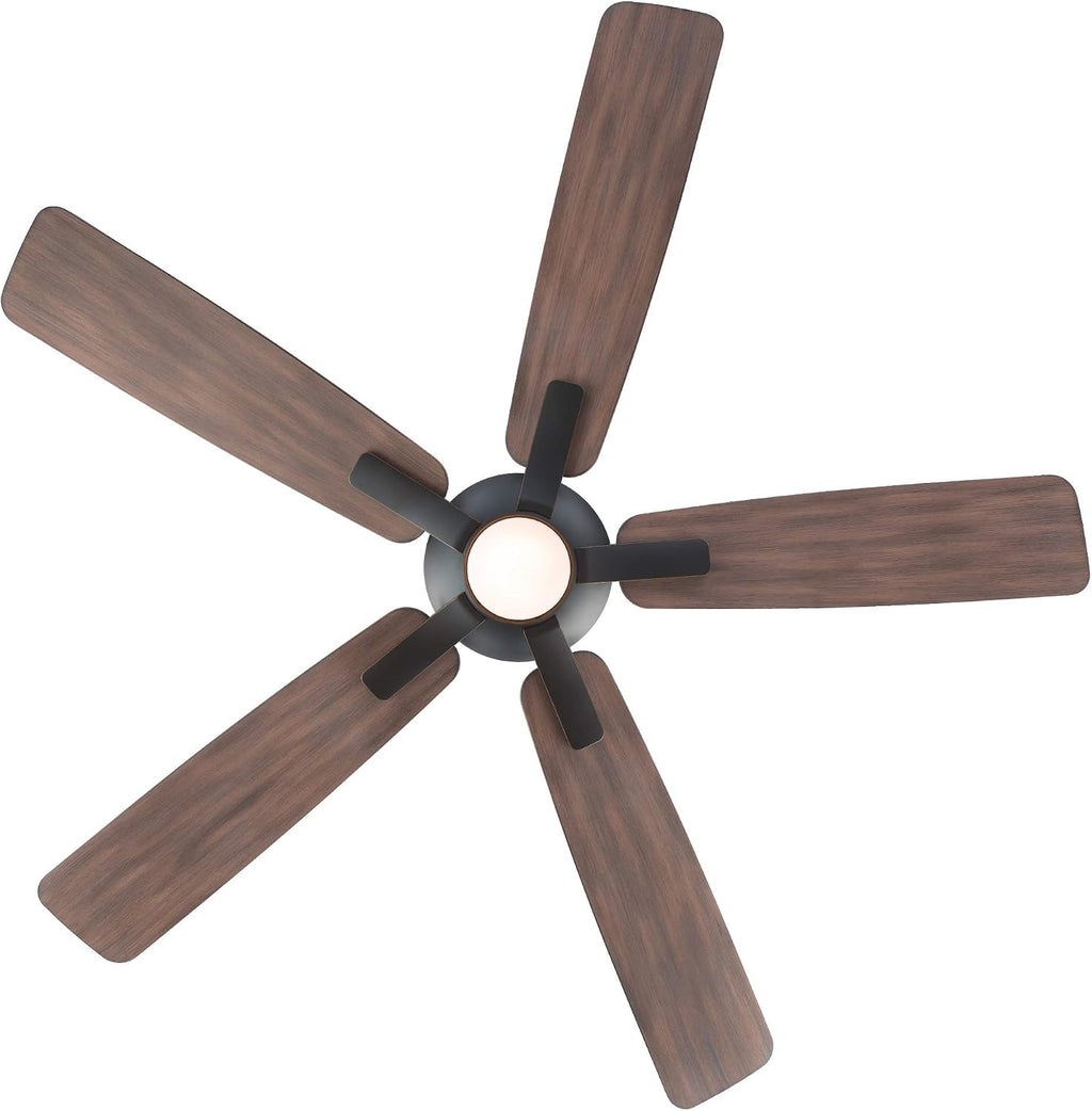 Modern Forms Mykonos Smart Indoor and Outdoor 5-Blade Ceiling Fan 60in Oil Rubbed Bronze Barn Wood with 2700K LED Light Kit and Remote Control worksworks with Alexa and iOS or Android App