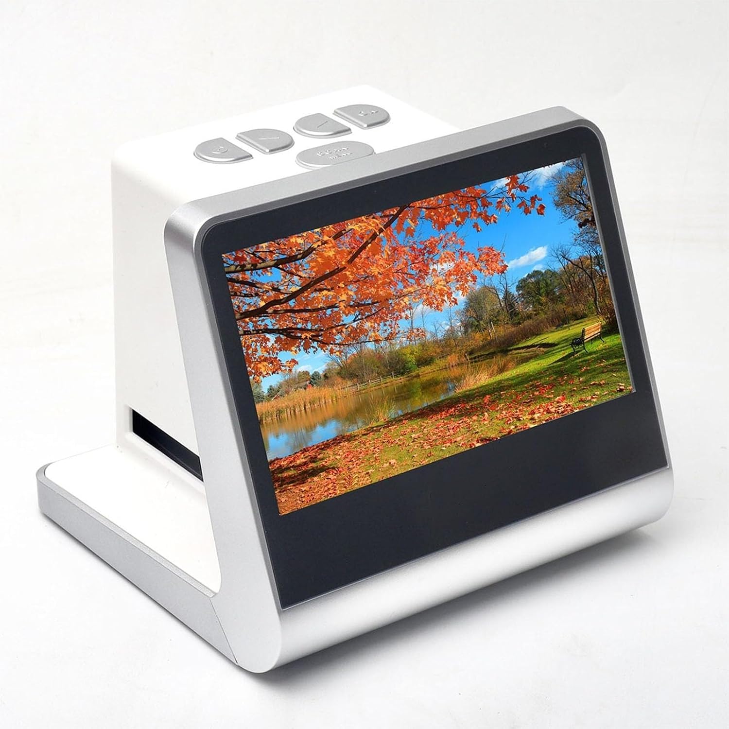 All in One Digital Film Scanner, 22 MP Film Slide Scanner, with 5 Inch LCD Screen, Built-in 16GB Memory, Converts