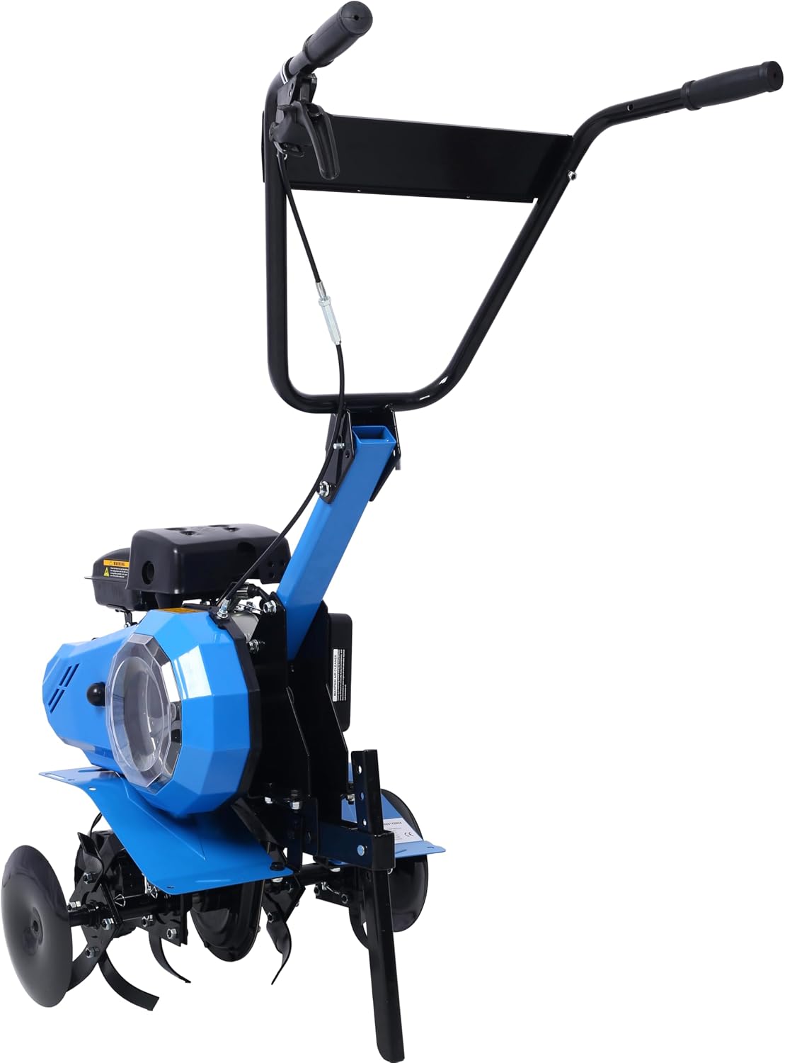 4-Cycle 2-in-1 Tiller and Cultivator,78.5cc with Handle 18IN Till Width, Gas-Powered, EPA Complaint, Blue