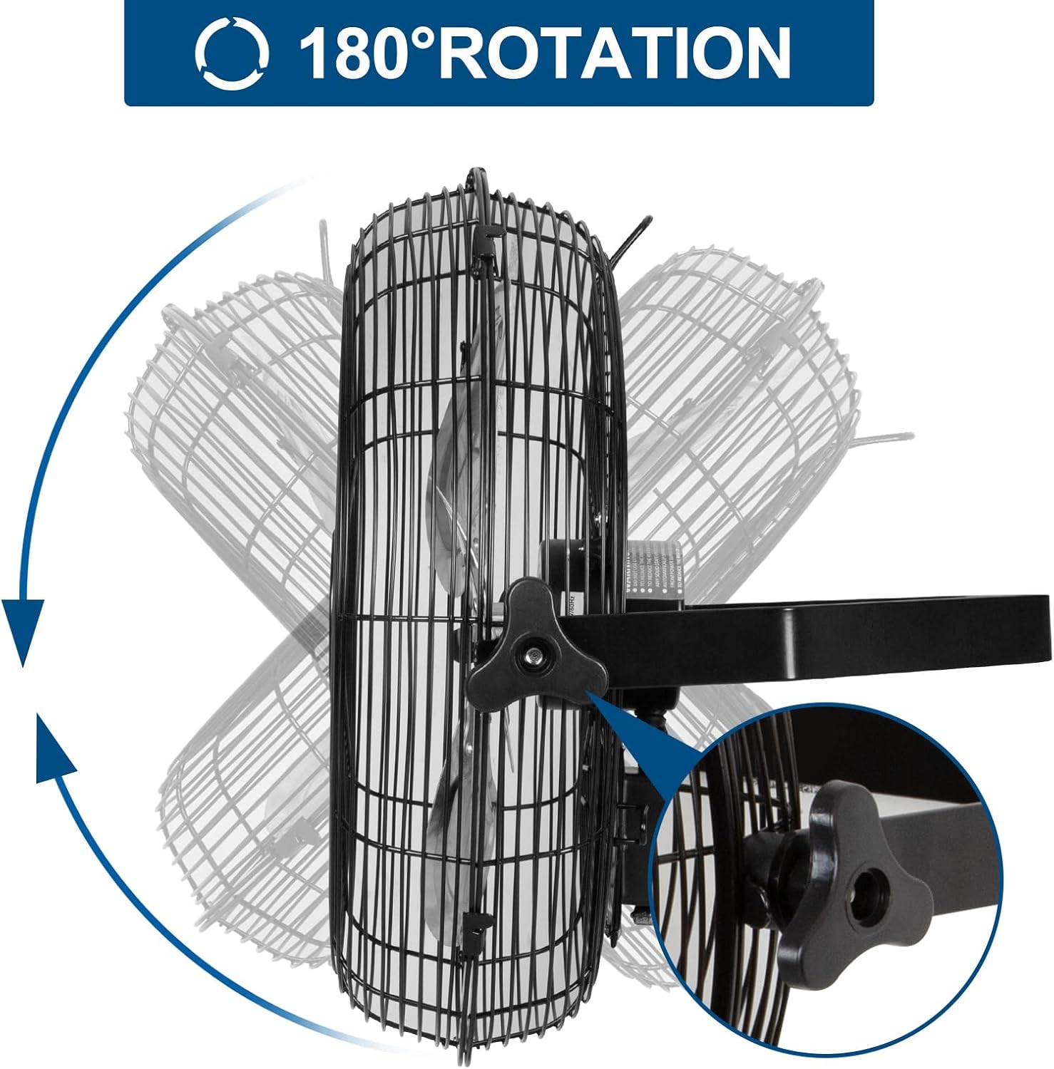 BILT HARD 3000 CFM 14 in. Outdoor Wall Mount Fan, 3-Speed Waterproof Wall Fan Industrial Grade High Velocity Outdoor Fans for Patio, Commercial, Garage, and Gazebo Use- ETL Listed, 2 Pack