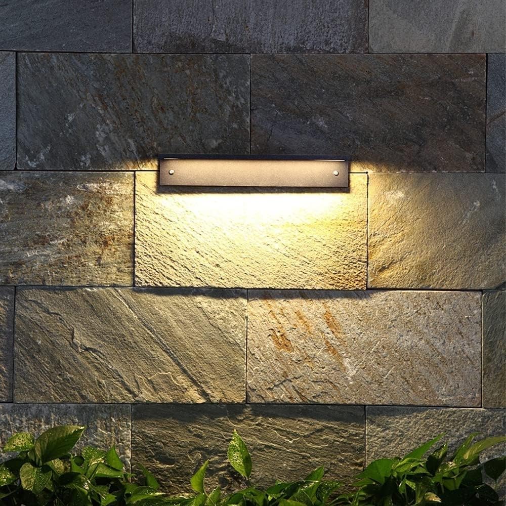 Outdoor Wall Lantern,Exterior Waterproof Wall S Projection Square Wall Lamp IP65 Waterproof Spotlight Wall Sconce Outdoor Bracket Wall Lantern Exterior Lighting Fixtures for Garden Washer Villa