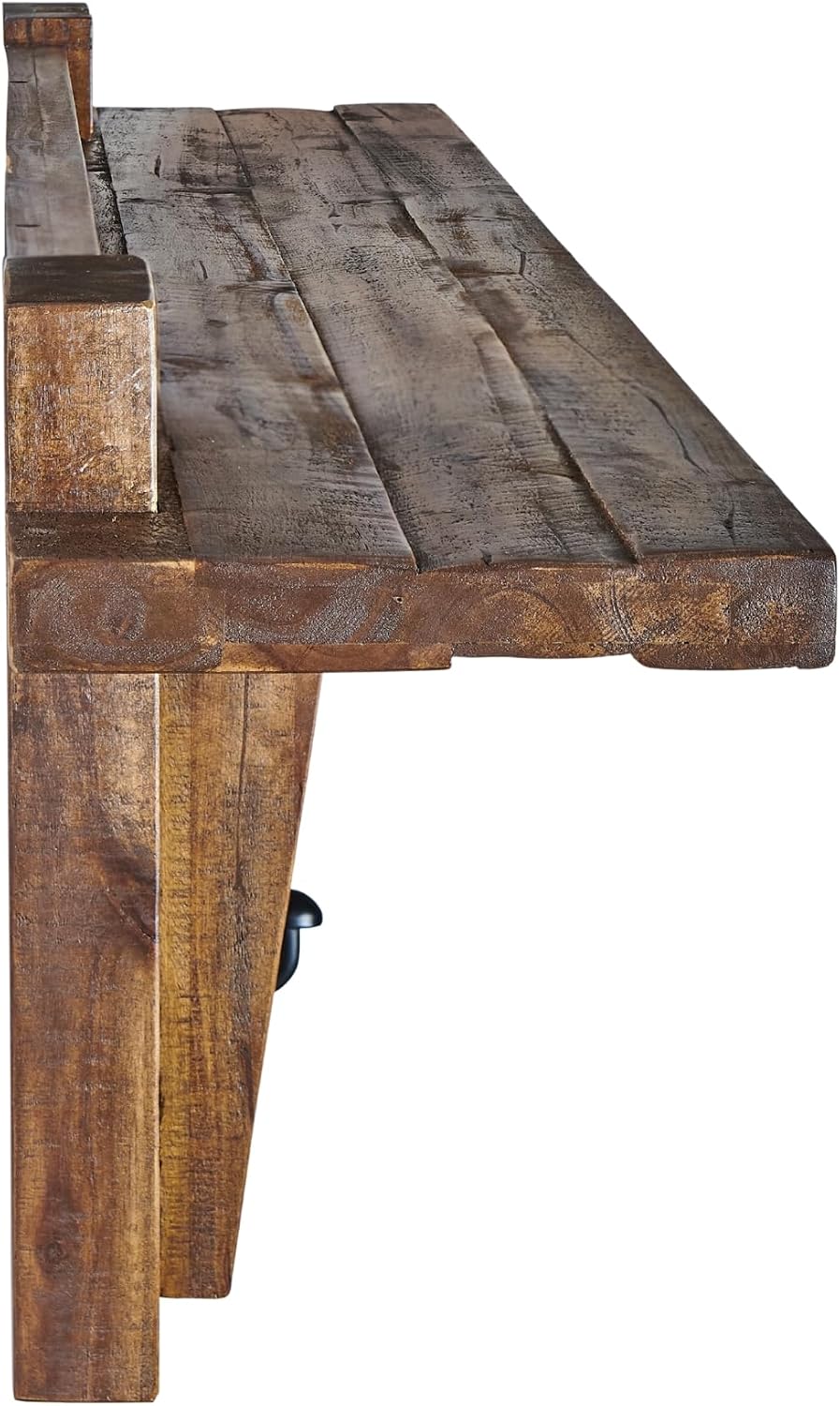 Durango Industrial Wood Coat Hook Entryway Shelf, Home Storage, Accent Furniture, Living Room Furniture, Rustic, Farmhouse, Industrial, Solid Wood