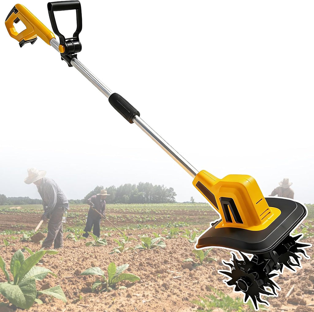 Cordless Tiller Cultivator - 2000mAh/4000mAh Power Supply, 270 R/min, 22cm Tilling Width & 18cm Depth for Efficient Gardening