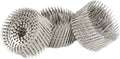3600 Count Stainless Coil Siding Nails 15 Degree Coils 2-1/2 Inch, 0.09 Inch Ring Shank, Small Cap Coil Nail