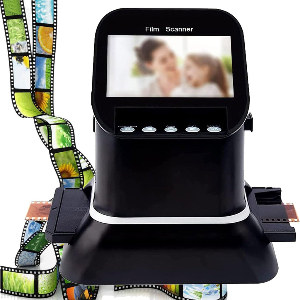 Digital Film and Slide Scanner, Film Slide Scanner 120 High Resolution, 1080P Digital Converter for 35mm, 135,126,127 Negatives & Slides to Digital JPEG, Supports Image Preview & Editing