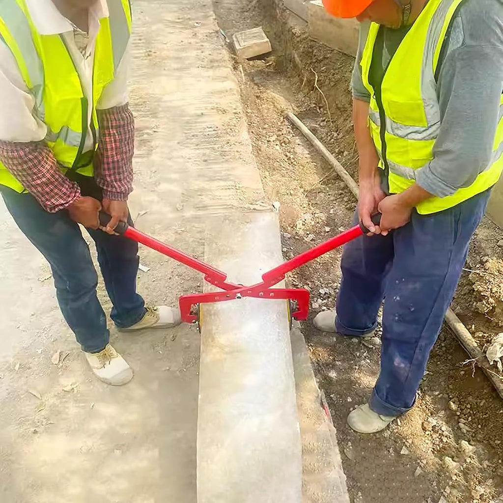 Two-Person Hand Carry Stone Lifting Clamp, Marble Slab Lifter with Adjustable Jaw, 6–30 cm/2.3-11.8in Adjustable Opening, for Marble, Glass, Slabs and Plywood(Opening 6-18cm/2.36-7in)