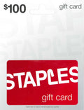 STAPLES Physical Gift Card - $100