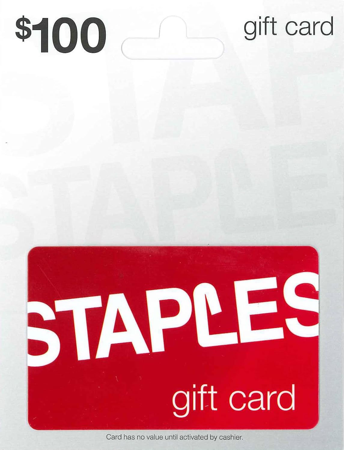 STAPLES Physical Gift Card - $100