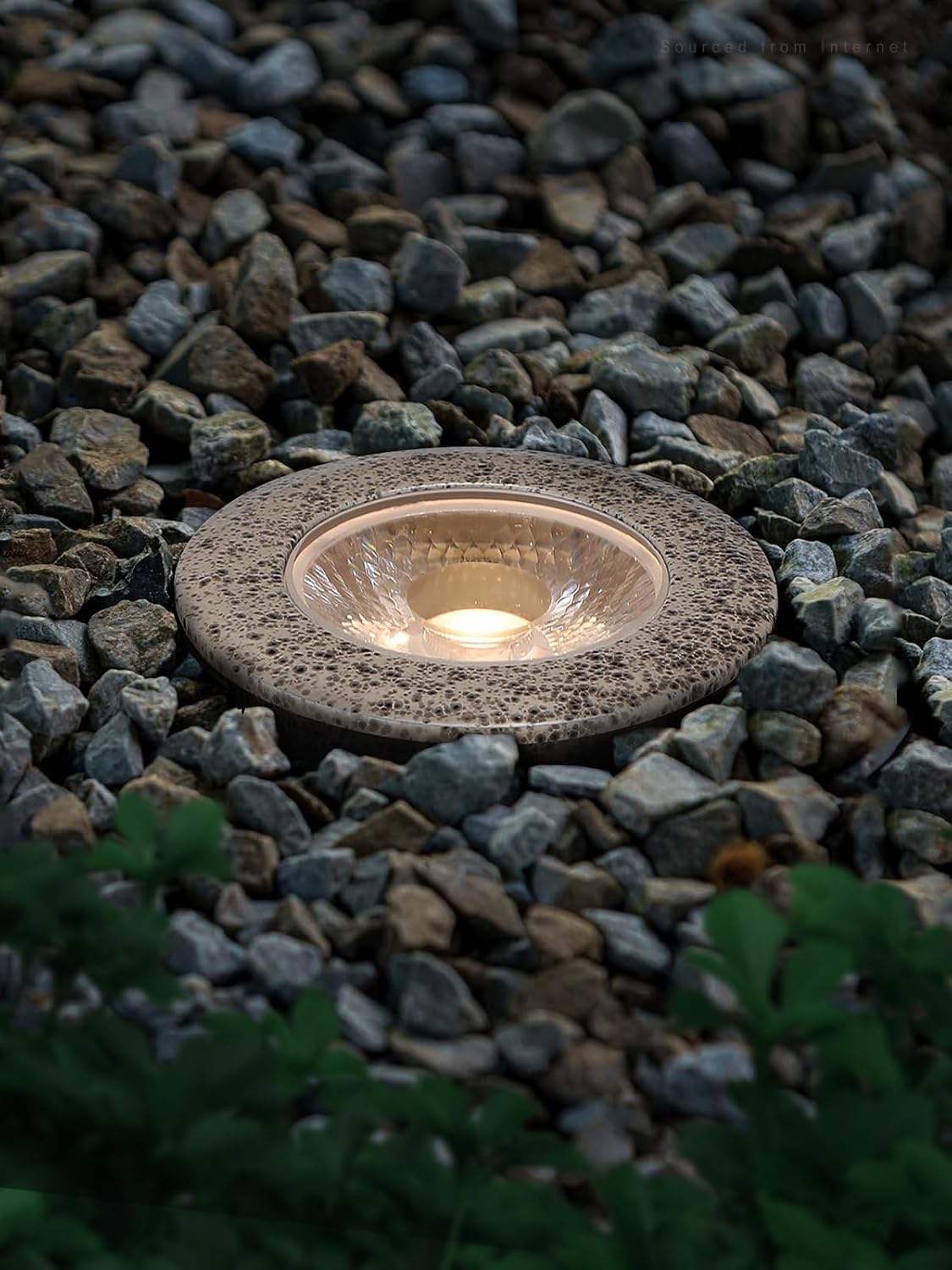 LEONLITE 12-Pack 3W 3000K Well Lights Landscape LED In Ground, 12-24V AC/DC Low Voltage, CRI90 IP67 Inground Well Lights Outdoor, Rock Color Aluminum Housing, Embedded Parts Included