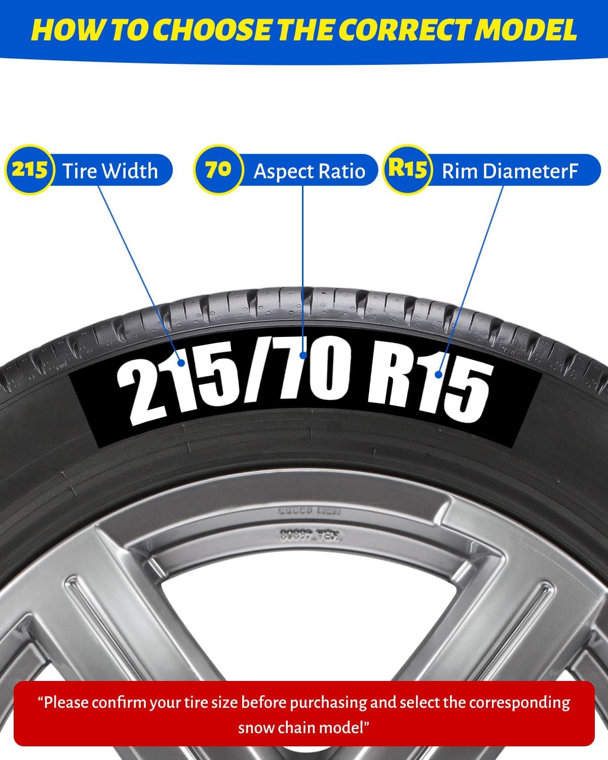 Auto Tightening Snow Chains Tire Chains For Cars Suv Pickup Trucks - Auto Tightening 1 Min Quick Fit AND Easy Installation, Reusable Universal Emergency Traction Snow Chains - Set of 2（HKN80）