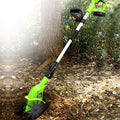 Cordless Tiller Rotavators, Electric Garden Hand Tiller Cultivator with 4000Mah Rechargeable Lithium Battery and Charger, Portable Soil Tiller