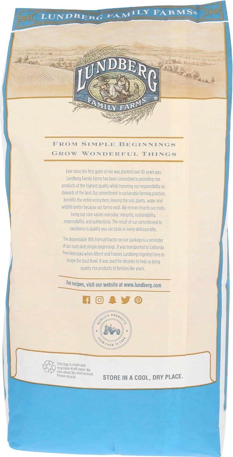 Lundberg Organic Wild Blend Rice, Bulk – Delicious Medley of Black, Brown, Red, & Wild Whole Grains, Kosher Certified, (25 Lb)