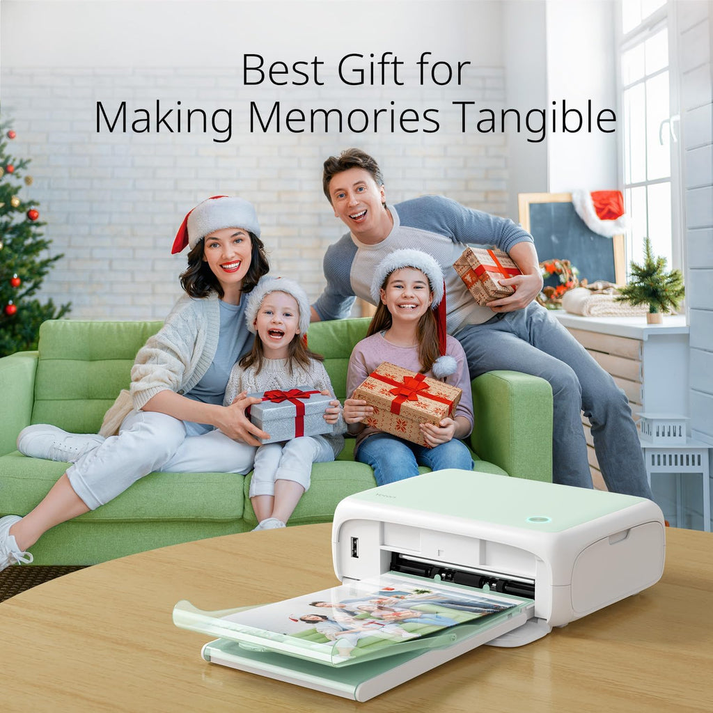 YOTON Photo Printer with 108 Sheets (6'x4') & 2 Ink Ribbon, Support AR Video Printing, WiFi Connection, Portable Photo Printer for iPhone/Android/Laptop