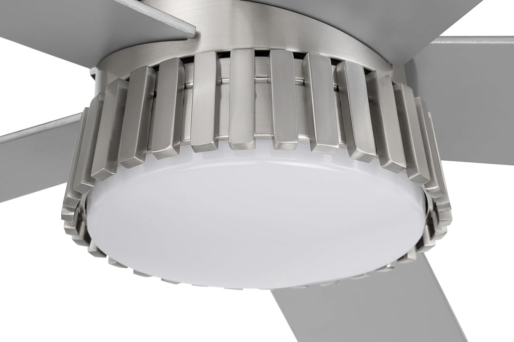 Craftmade 52' Theiry in Brushed Polished Nickel Finish Ceiling Fan with Optional LED Light Kit, Remote Control Included, Smart WiFi Enabled w/Voice Activation, works w/Alexa & Smart Home Devices