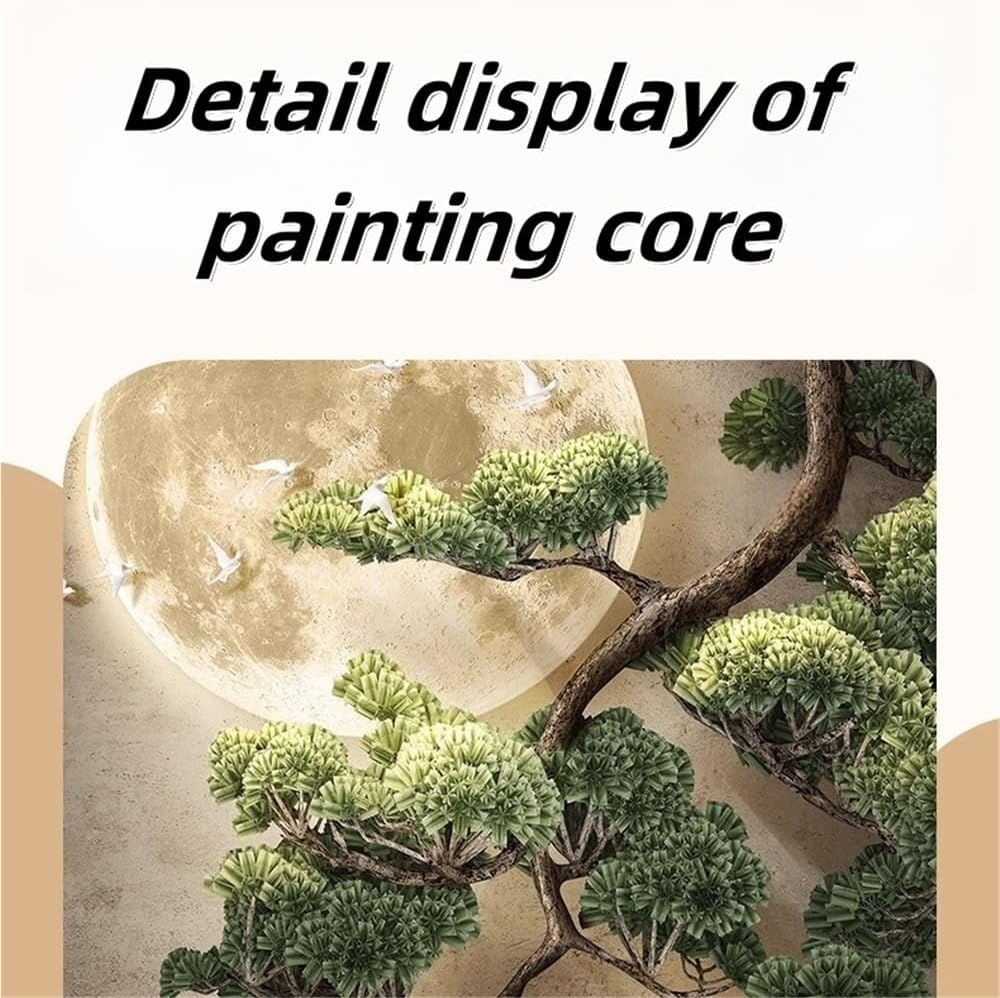 Utlgvnwn 3D Relief LED Decorative Painting, Plug-In Creative Landscape Painting, Modern Wall Art Decor for Entrance, Living Room, Corridor(B,23.6x47.2in)