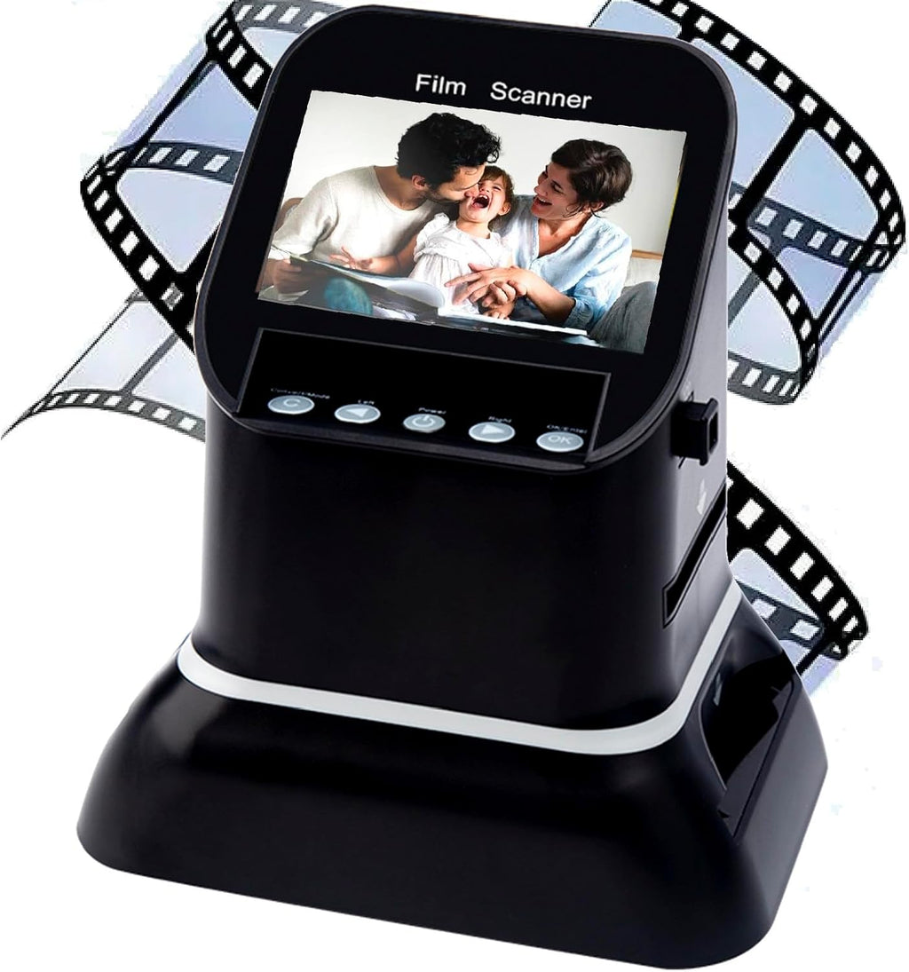 Digital Film and Slide Scanner, 120 High Resolution Film Scanner, 22 Million High-Definition, Convert 35mm, 135,126,127 Negative & Slides to Digital JPEG