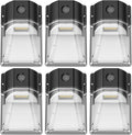 30W LED Wall Pack Light, Dusk to Dawn Outdoor Lighting Sensor, 3600LM, 5000K, LED Outdoor Wall Lights, 120Vac IP65 Waterproof Security Flood Light for Commercial, Porch, Garage, Garden, 6 Pack