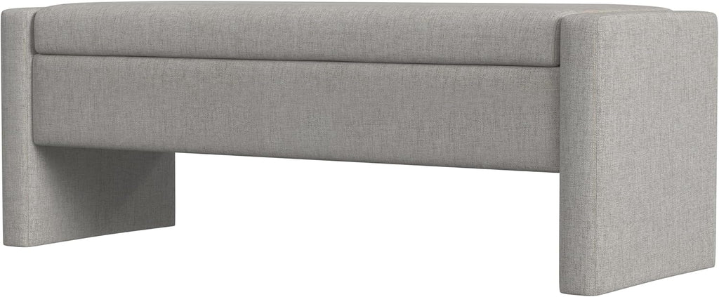 HomePop 50' Copenhagen Storage Bench - Light Gray Woven