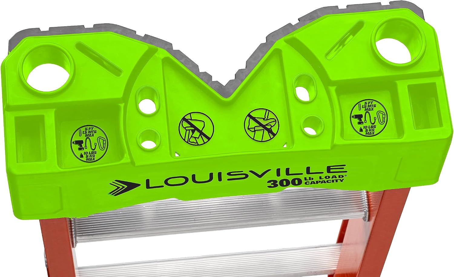 Louisville Ladder 20-foot Fiberglass Extension Ladder, 300-Pound Load Capacity, Type IA, L-3022-24PT