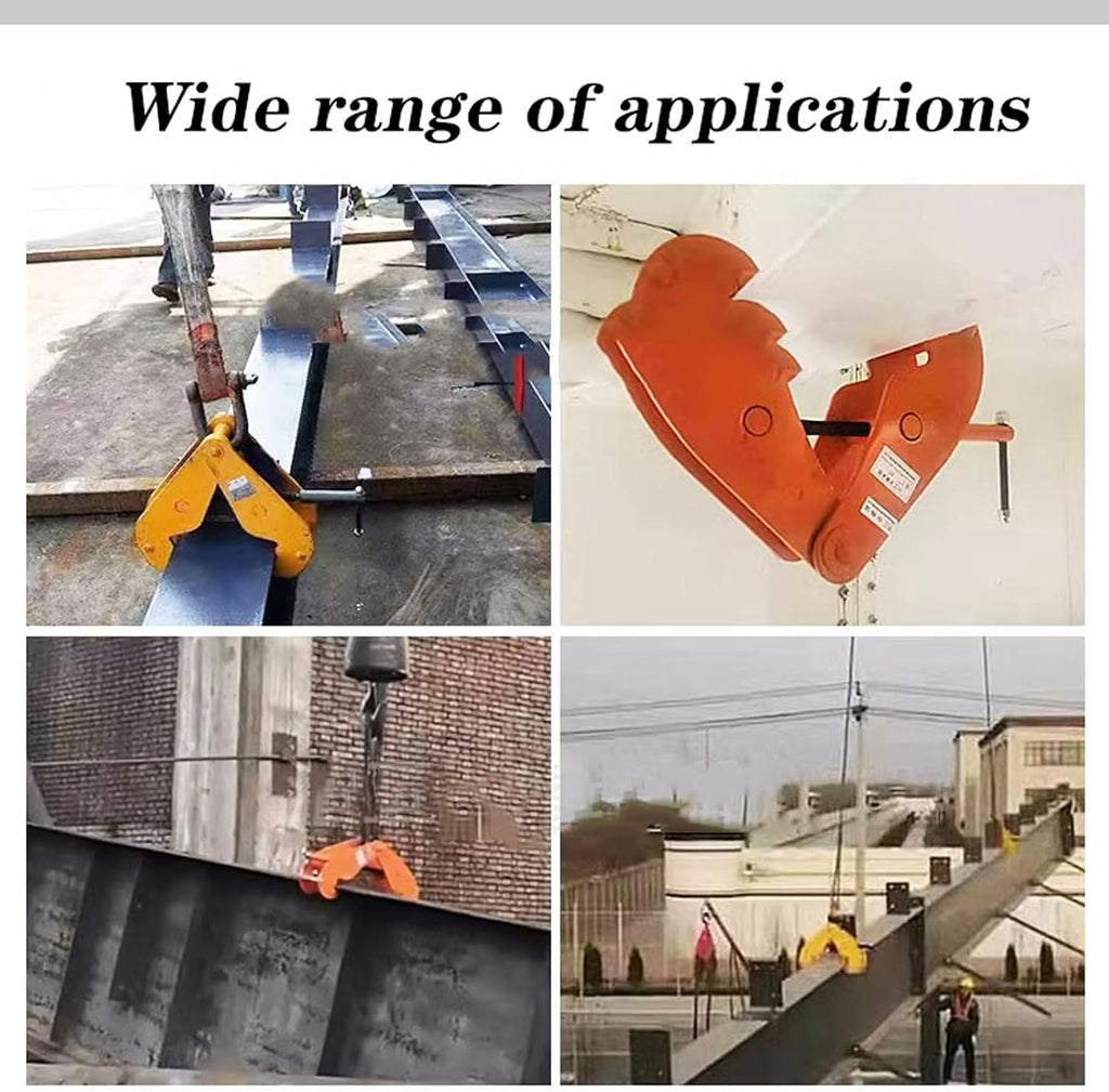 Heavy-Duty Pallet Puller Clamp YC1, Vertical Steel Plate Lifter Tool, Industrial Lifting Clamps for Metal Transport, Durable Steel Plate Clamp for Safe Lifting and Handling