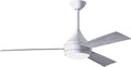 Matthews DA-WH-BW Donaire Outdoor Wet/Salt Water Rated 52' Marine-Grade Coastal Ceiling Fan with LED Light & Remote, Gloss White with Barn Wood Tone