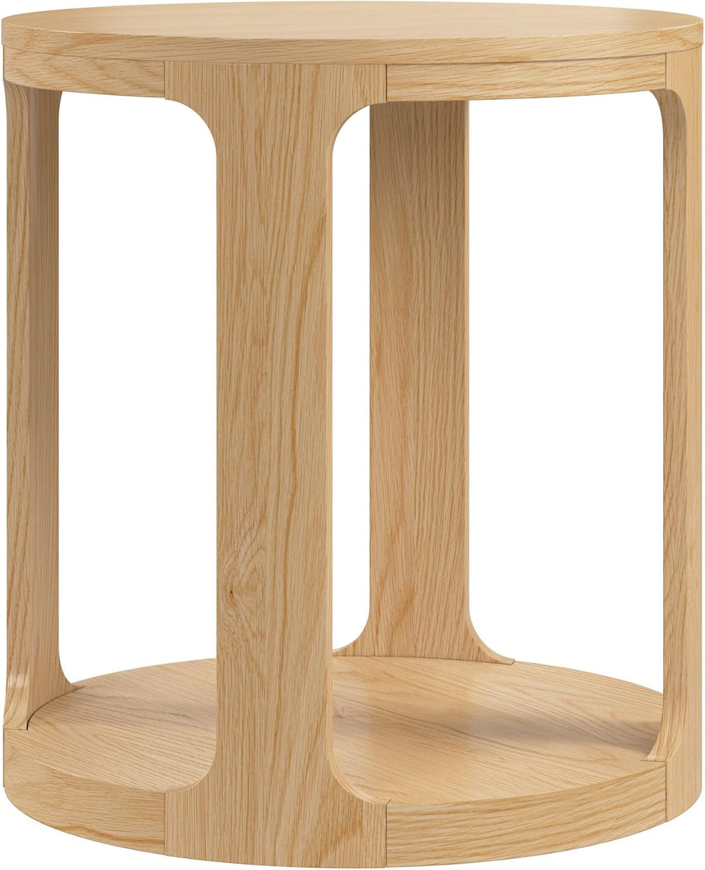 Bush Home Vera Small Round End Table, Living Room Furniture, Vera Collection, Natural White Oak