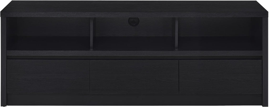 Coaster Home Furnishings Rutland 59-Inch TV Stand and Media Console Black, 3-Drawer Entertainment Center