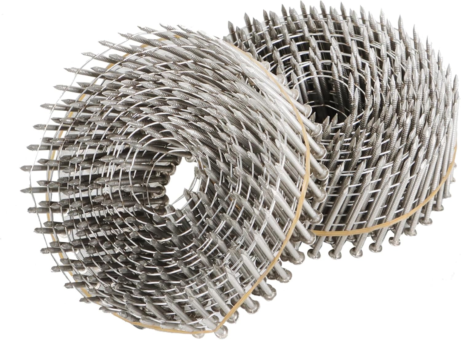 3600Pcs 15 Degree 2 Inch x .090-Inch 304 Stainless Steel Siding Nails Fit for Wood Board or Fence Applications