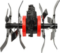 Cultivator Tool Wheel, Electric Tiller Wheel for Lawn Mower, 2 in 1 Multipurpose Weeder and Soil Loosener, 28mm 9 Teeth Aluminum Alloy Wheel with Premium Traction for Gardening and