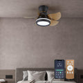 Ceiling Fans with Lights, Fans with Lights and Remote/APP Control, Modern Flush Mount Ceiling Fan, with 5 Reversible Blades 3 Colors Dimmable 6 Speeds Ceiling Fan for Bedroom/Kitchen/Dining Room/Patio