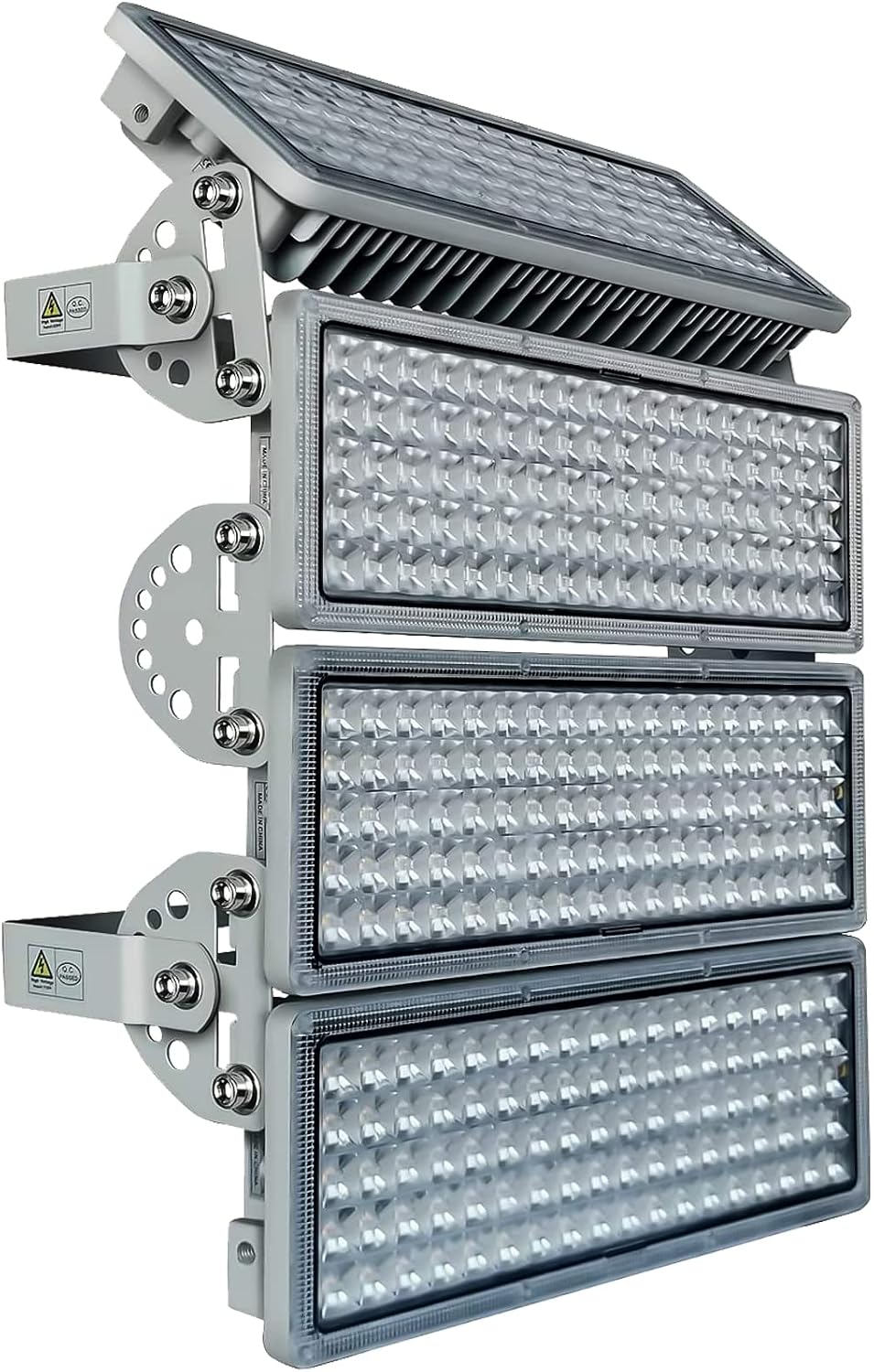 Kekeou Stadium Lights Outdoor LED Flood Light Outdoor 56000 Lumens Surge 6KV Field Lighting 6500K IP67 Waterproof Adjustable Lighting Angle Riding Arena Lights for Court