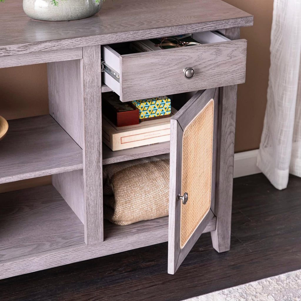 SEI FURNITURE Edderton TV Media Stand with Storage, Gray