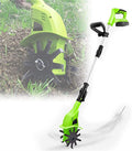 Garden Tiller & Cultivator Cordless Handheld Electric Rototiller Adjustable Handle Gardening Tool for Vegetable Gardens Garden Tiller for Garden Care Compacted Soils and Lawn Yard