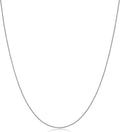 Kooljewelry Womens 14k Yellow or White Gold Cable Chain - 0.8 mm Necklace