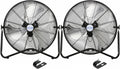 BILT HARD 20' High Velocity Floor Fan, 4600 CFM 3-Speed Industrial Shop Fan with Wall-Mounting System, Heavy Duty Metal Fan for Garage Workshop and Warehouse, 2 Pack