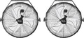 Simple Deluxe 18 Inch Industrial Wall Mount, Max 4200 CFM 3 Speed Commercial Ventilation Metal Fan for Warehouse, Greenhouse, Workshop, Patio, Factory and Basement - High Velocity