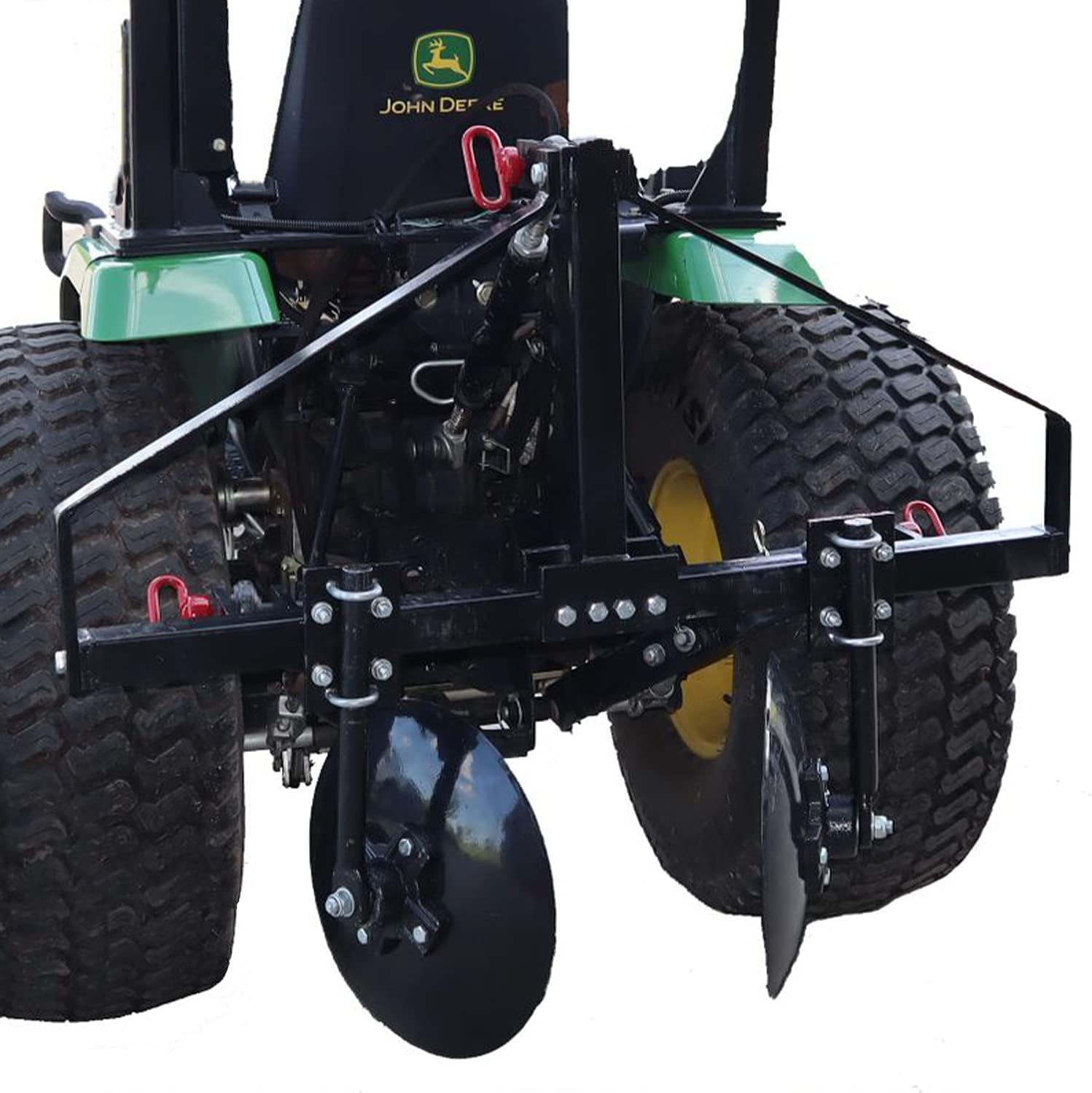Field Tuff Disc Cultivator Garden Bedder and Hiller with 3-Point Hitch, 43-Inch Width - Heavy-Duty Steel Attachment for Category 1 Tractors, for Raised Rows, Landscaping and Soil Tilling
