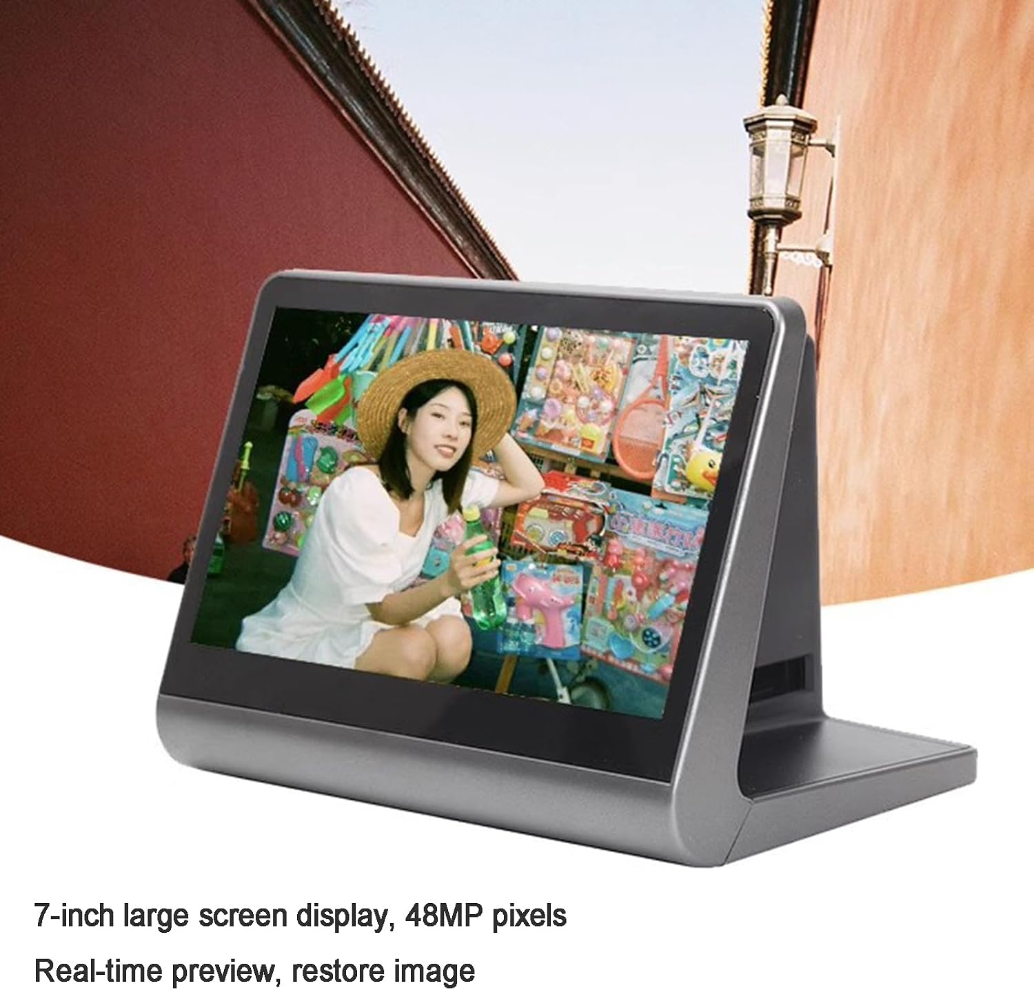 48 MP Film & Slide Scanner, All-in-One Digital Film Scanner, with 7 Inch LCD Screen, Built-in 16GB Memory, Converts 135/110/126 Negative Into JPEG Photos
