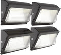 HYPERLITE LED Wall Pack Light 120W 15,600LM Commercial and Industrial Outdoor LED Wall Lights for Parking Lots House Warehouses 4 Pack UL Listed